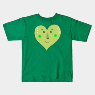 Green heart Kids T-Shirt